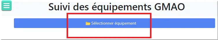 Sélection d'équipement